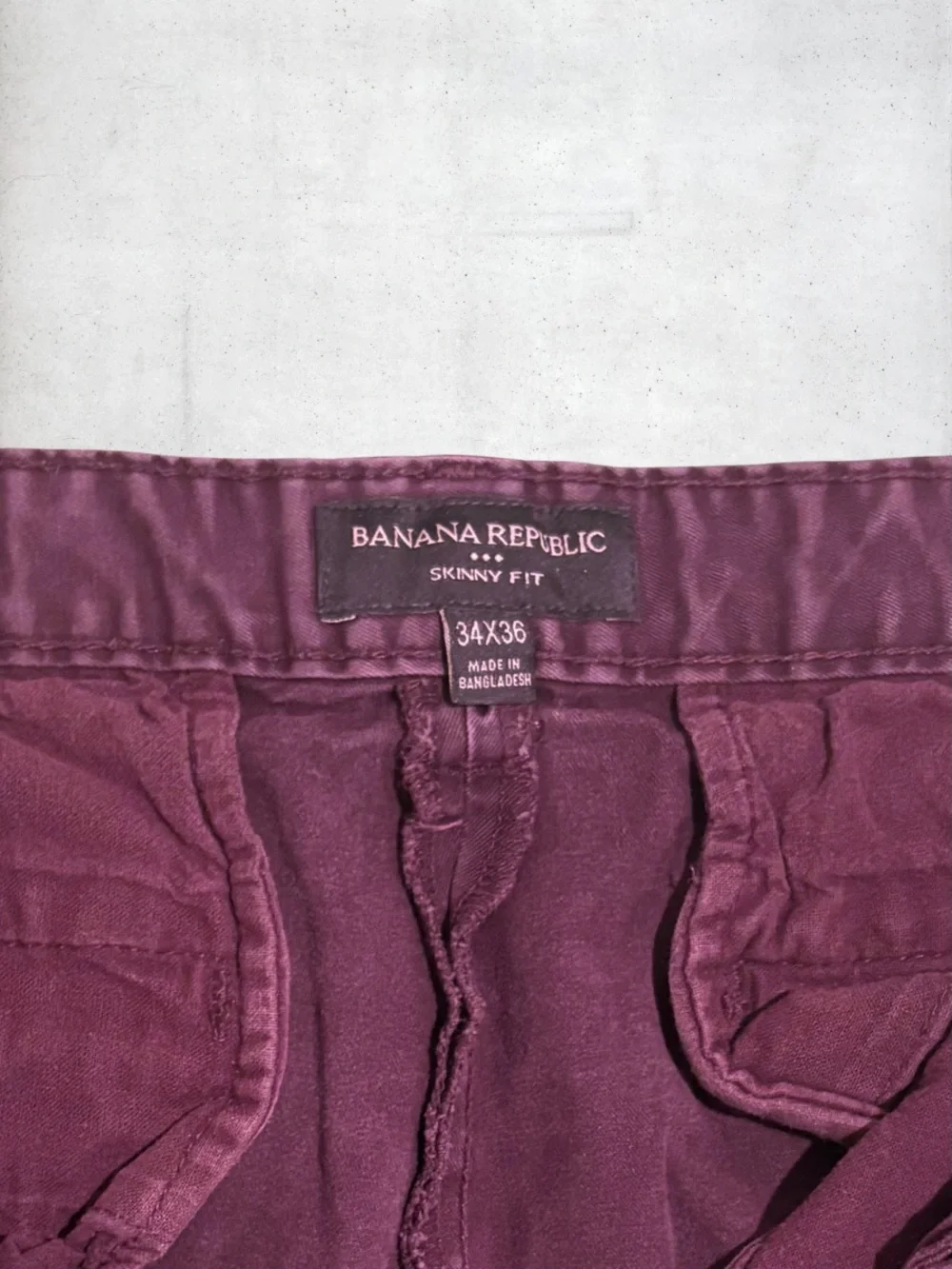 Banana Republic Skinny Fit Pants in Plum